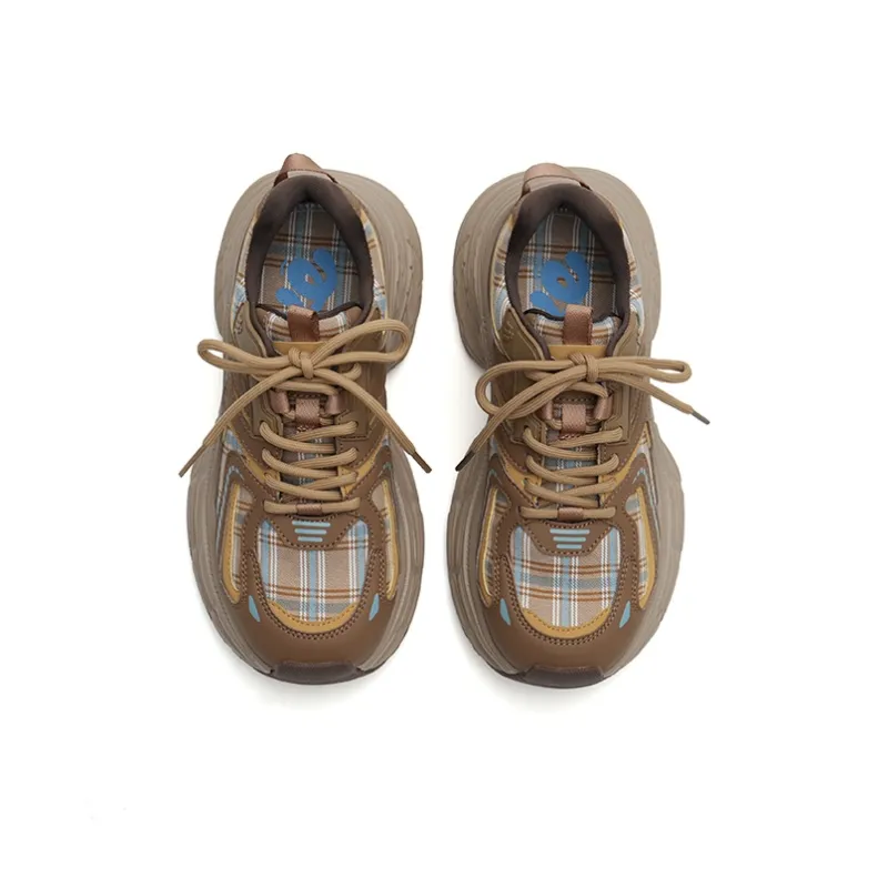MASOOMAKE Height Increasing Low Top Chunky Sneakers Women's-18