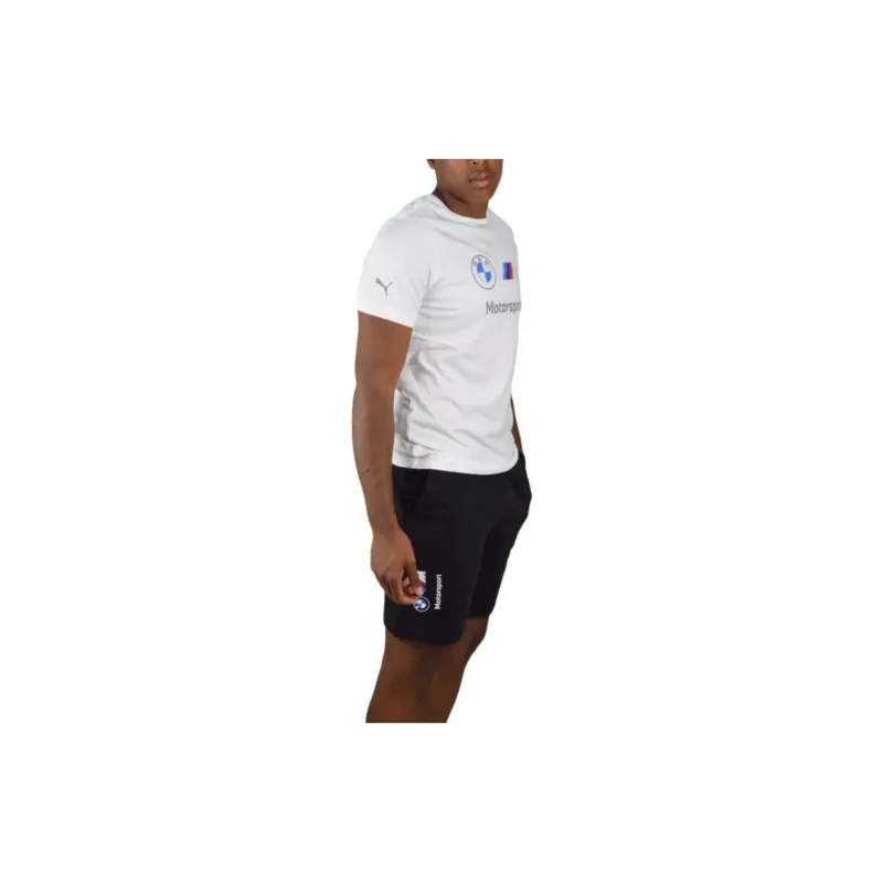 PUMA x BMW M Motorsport Collaboration T Shirt À Logo Motorsport ESS T Shirt Men's White-3