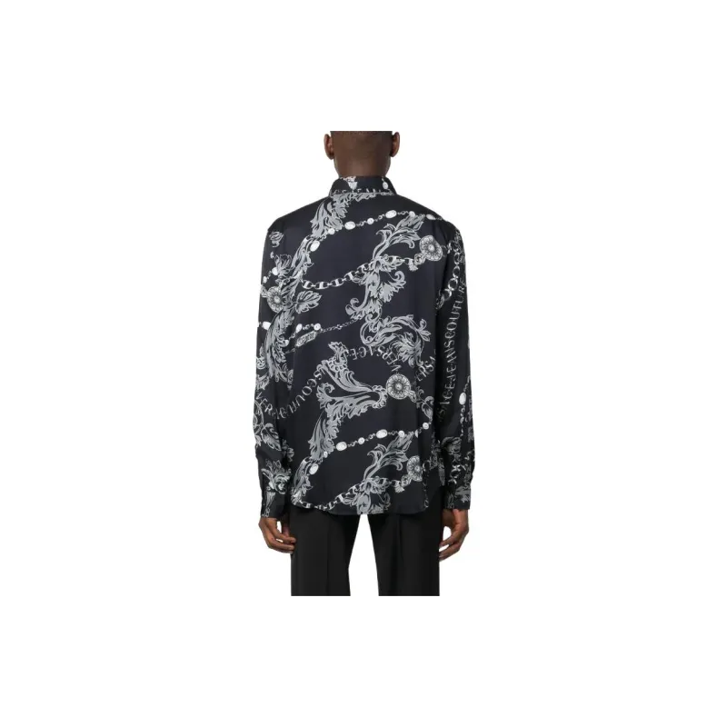 VERSACE JEANS COUTURE Chain Couture Printed Button Up Shirt-2