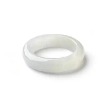 Cuizu Glutinous Jade Plain Ring Gift For Female Friends Unisex