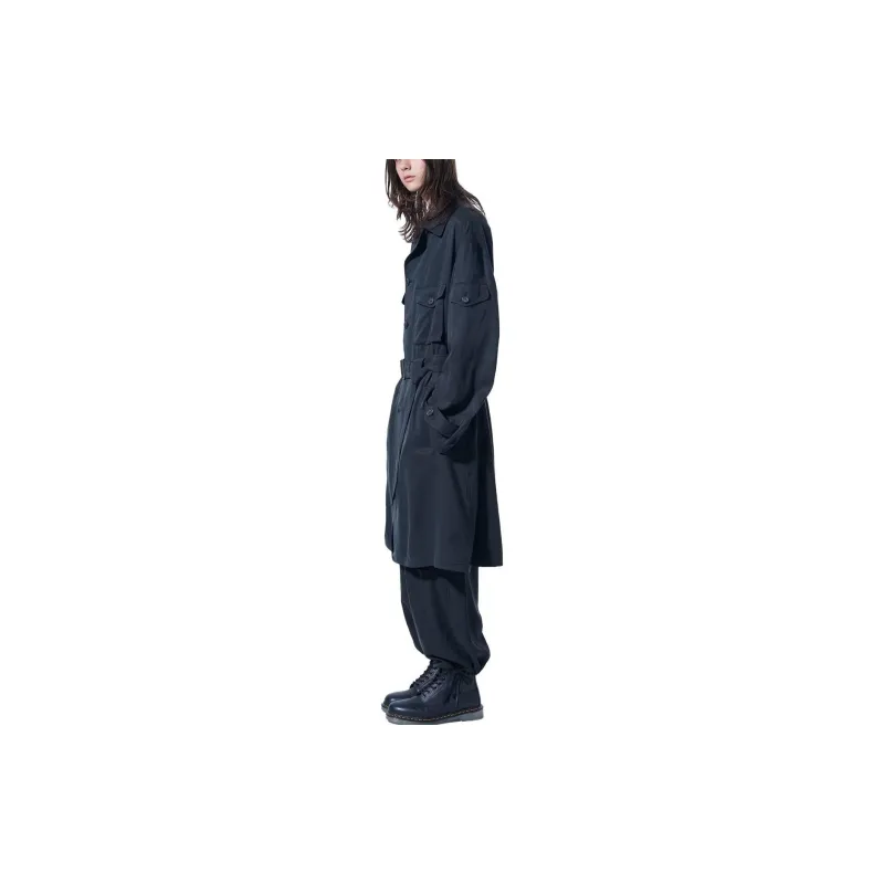Yohji Yamamoto Coats Unisex Black-3