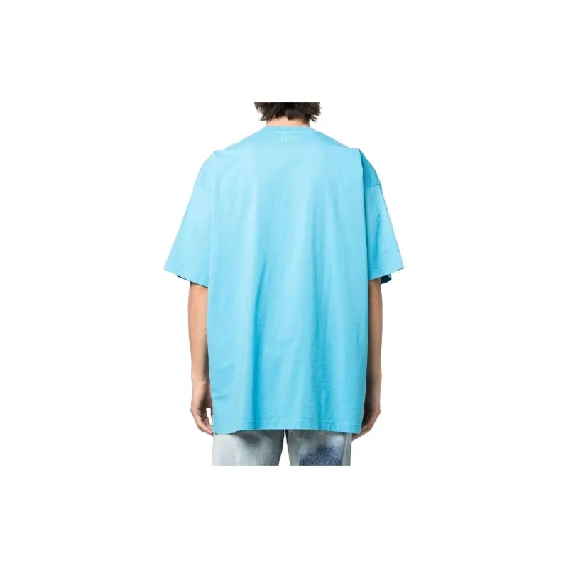 Vetements T-Shirts Unisex Blue-4