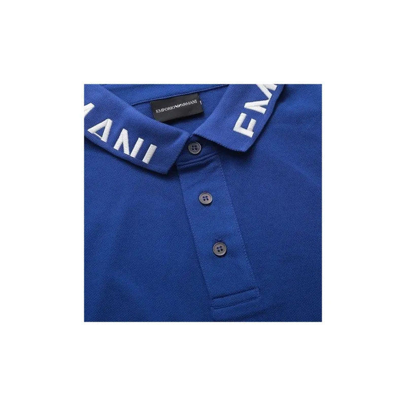 EMPORIO ARMANI SS23 Polo Shirt Men's Royal Blue-4
