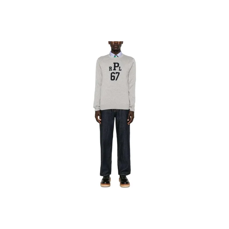 Polo Ralph Lauren Logo jacquard Cotton Jumper-1