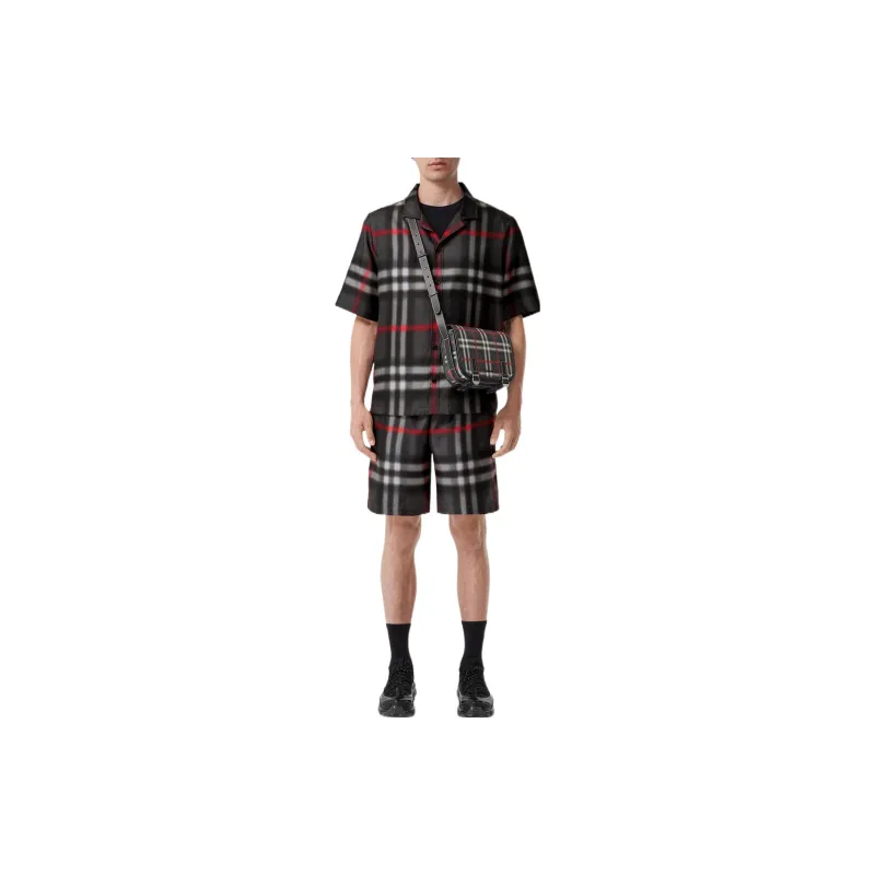 Burberry X Pop Trading Company FW22 Casual Shorts Men's Gray-1
