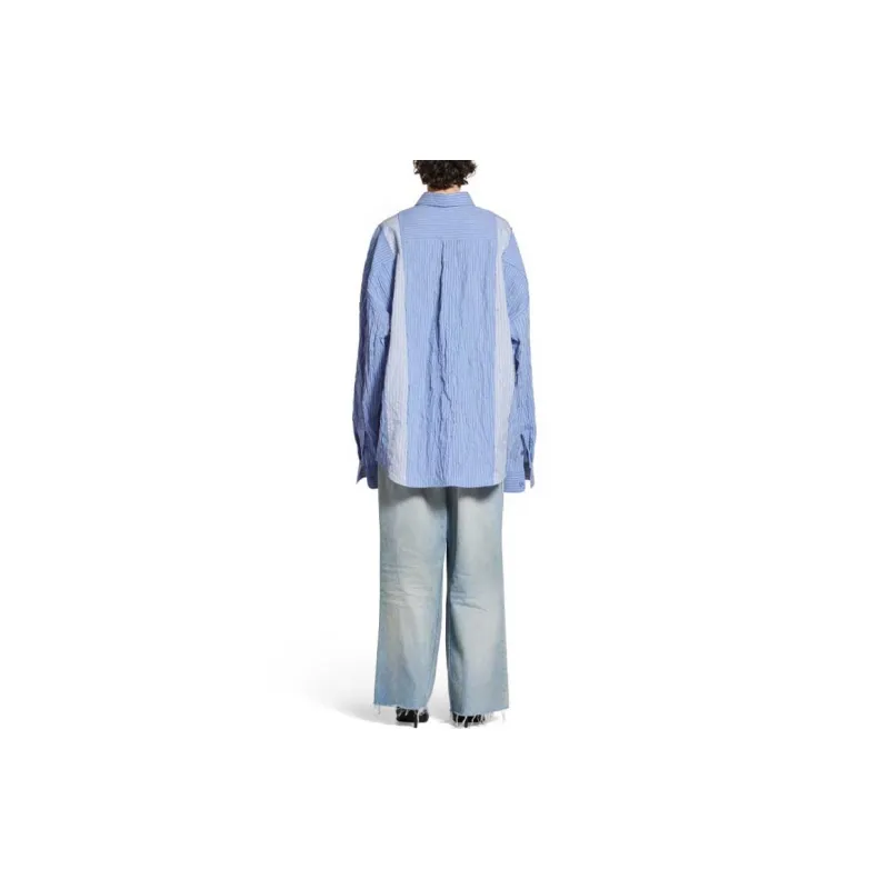 Balenciaga Shirts Unisex Blue-3