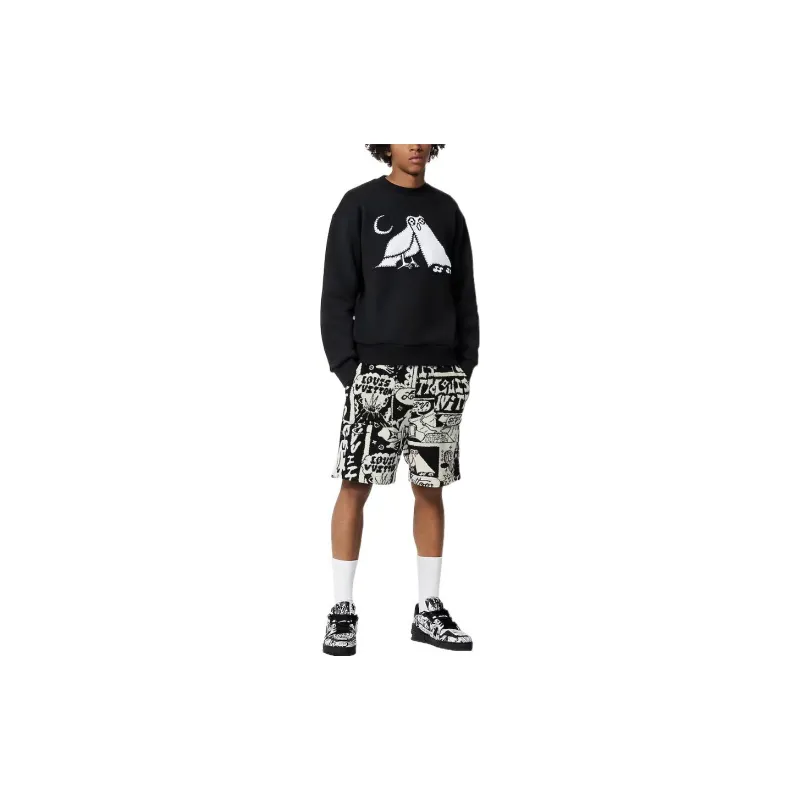 LOUIS VUITTON Lv Comics Owl Patch Crewneck-1