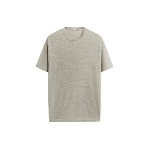 ZARA T-Shirts Men Nude/Brown