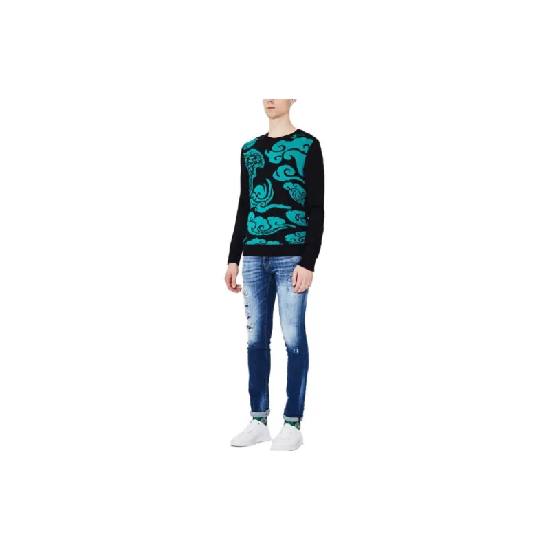 VERSACE Sweaters Men Green-2