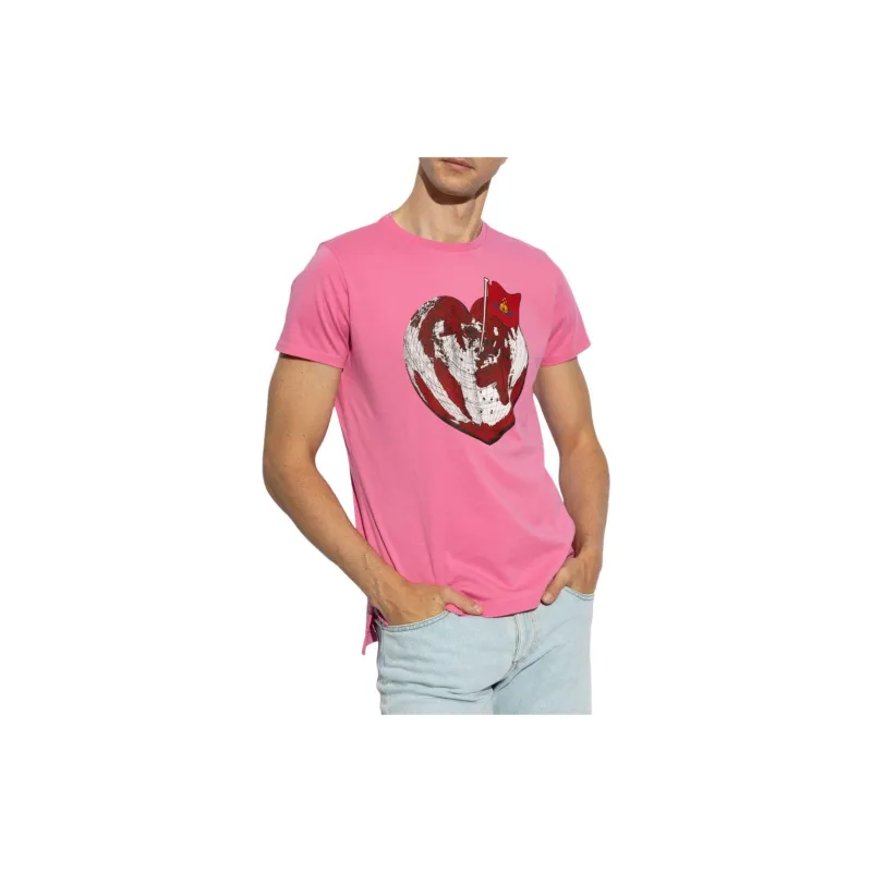 Vivienne Westwood Heart World Crewneck T Shirt-3