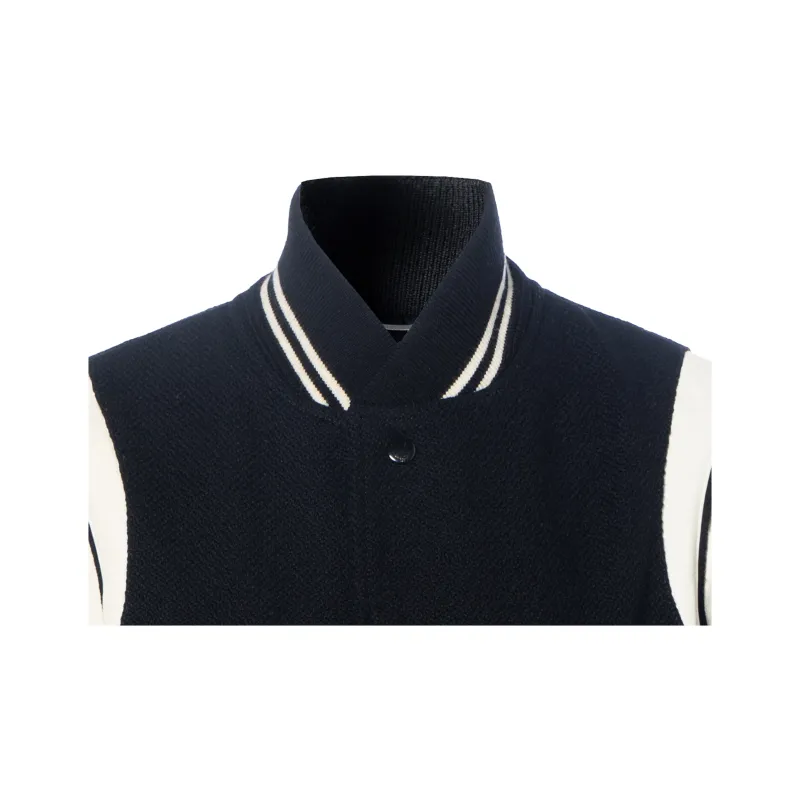 SAINT LAURENT Snap Buttoned Teddy Bomber Jacket-5