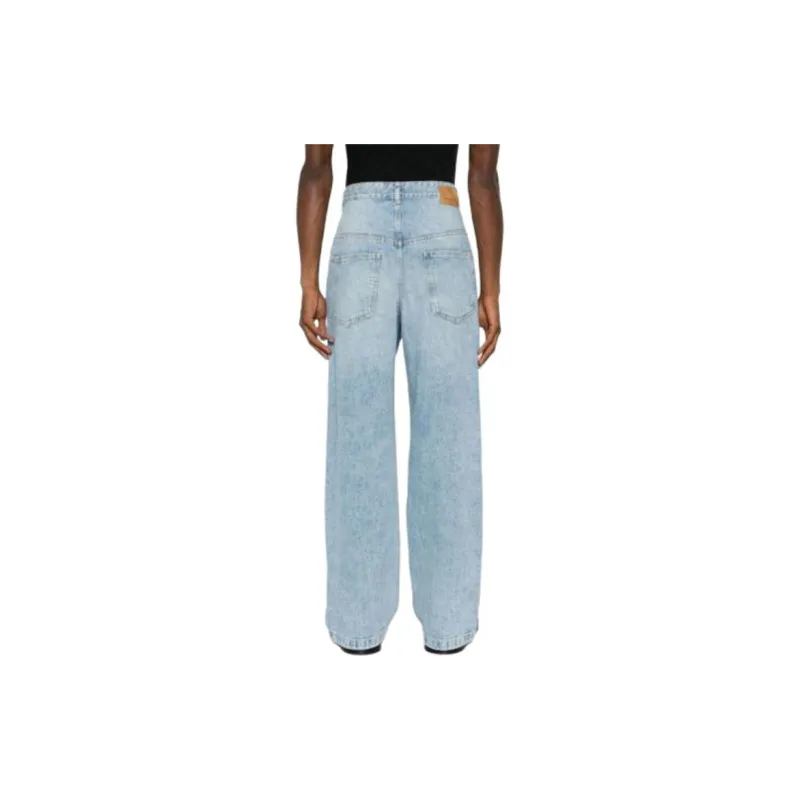 ISABEL MARANT Janael Pleat detail Wide leg Jeans-2