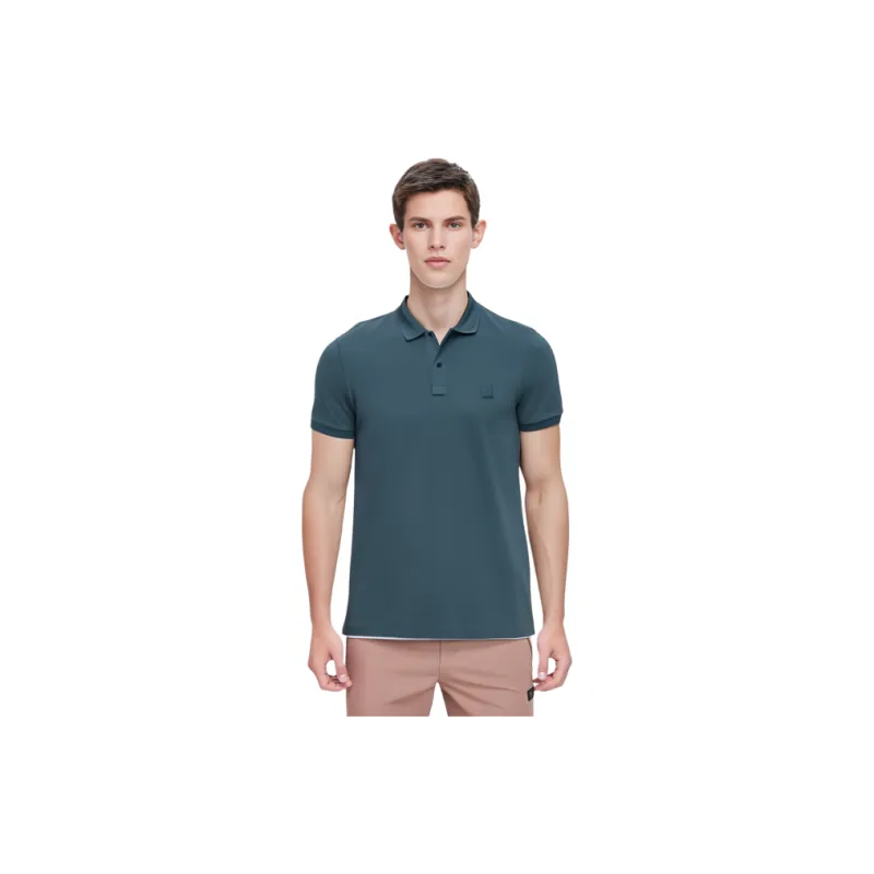 Calvin Klein Polo Shirts Men Blue Gray-6