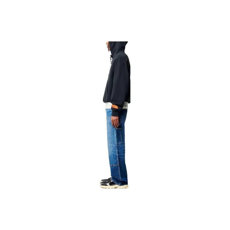 HERON PRESTON Logo Printed Drawstring Hoodie-4