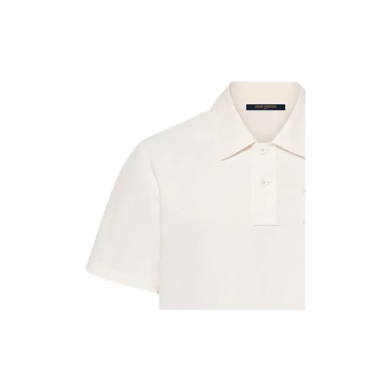 LOUIS VUITTON Poplin Polo With Embroidered Lv Patch-4