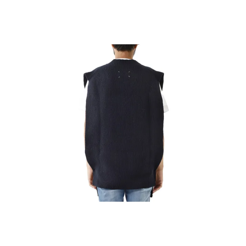 Maison Margiela Knitwear Men's Marine Blue-3
