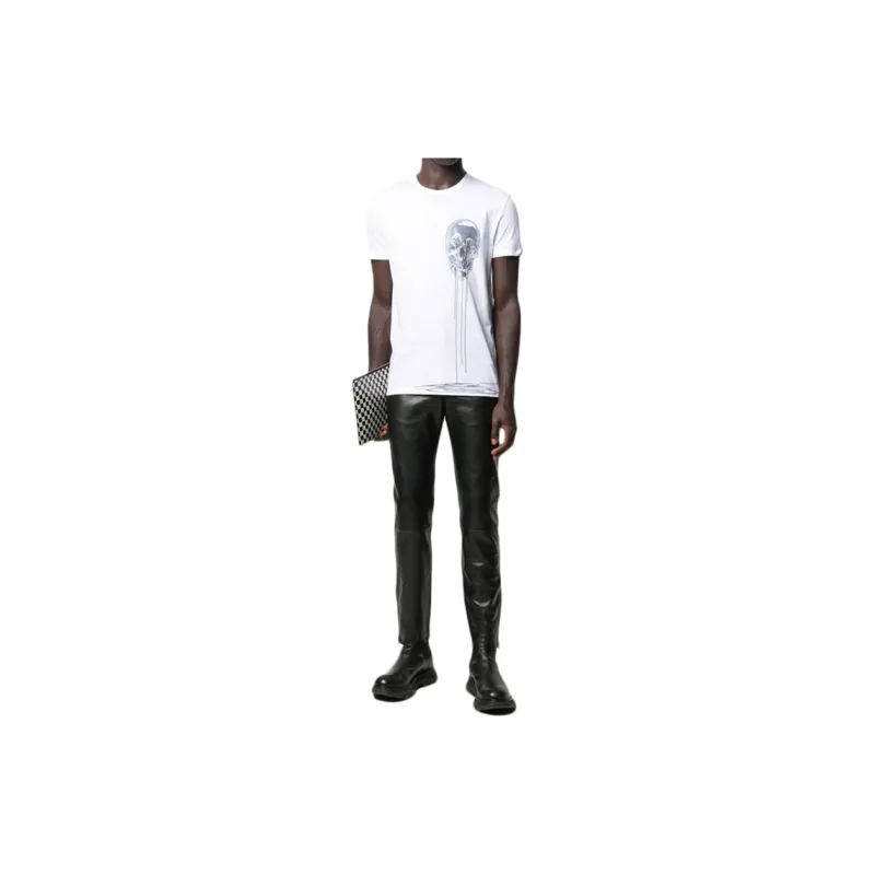 Alexander McQueen T Shirts Men White-2