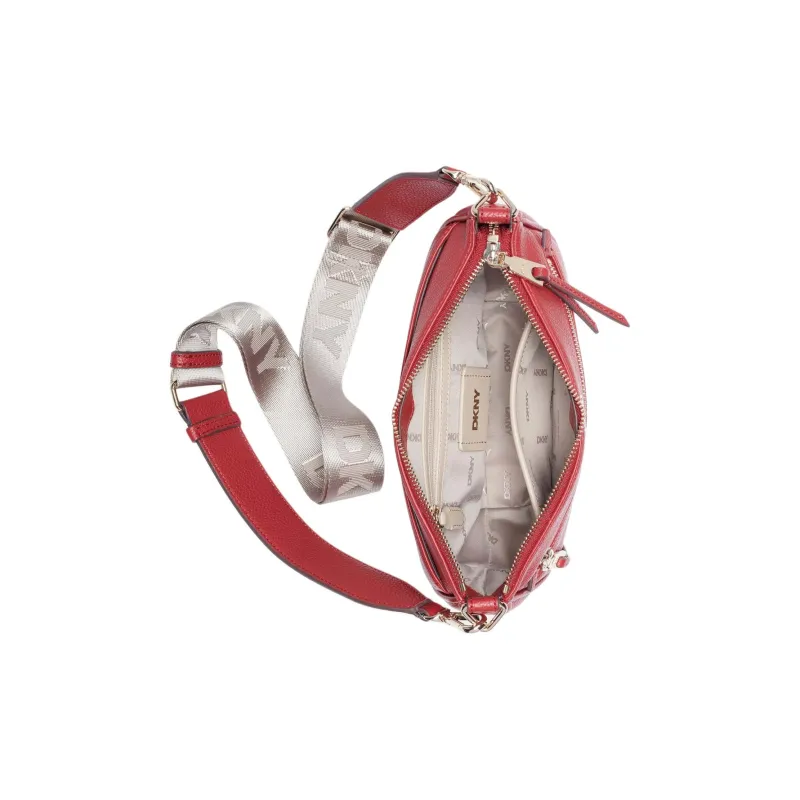DKNY Imitation Leather Shoulder Bag Crossbody Bag Women's Red-4