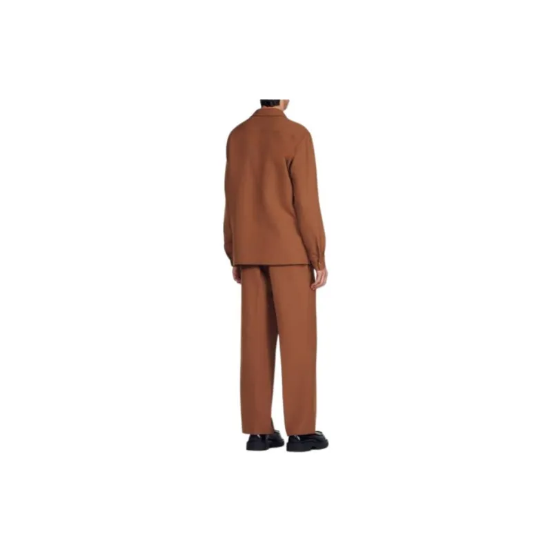 Sandro Oversized Shirt Men's Caramel-2