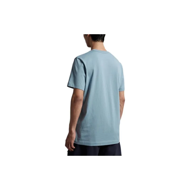 Moncler T-Shirts Men Light Blue-2