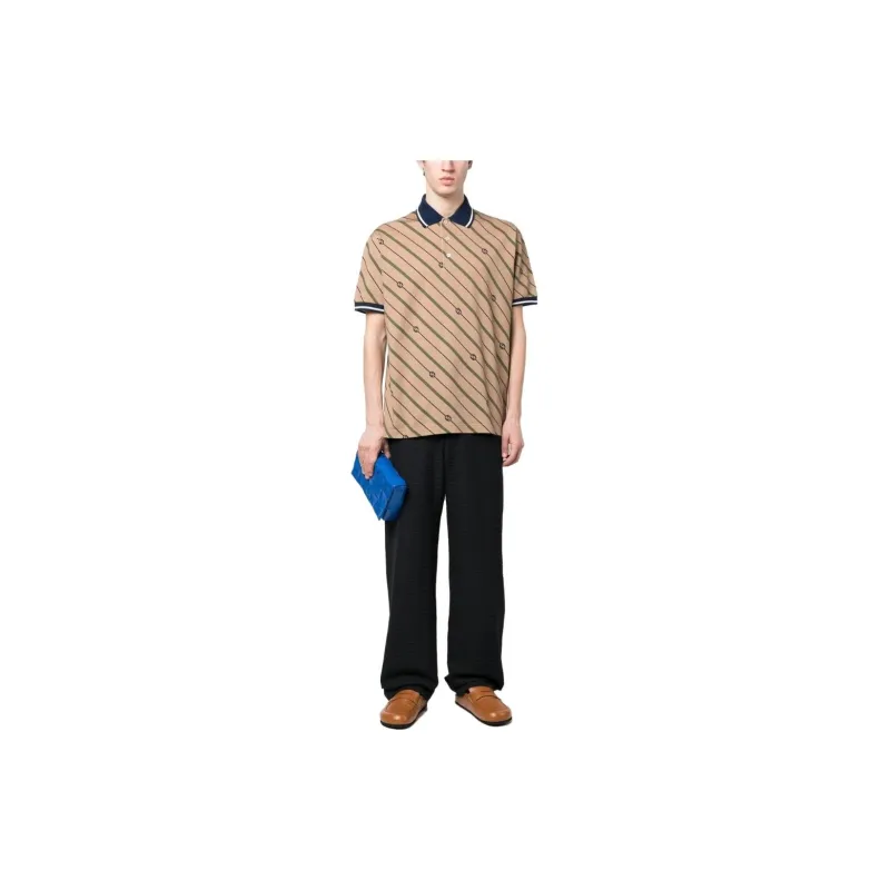 GUCCI SS23 Polo Shirt Men's Brown-1