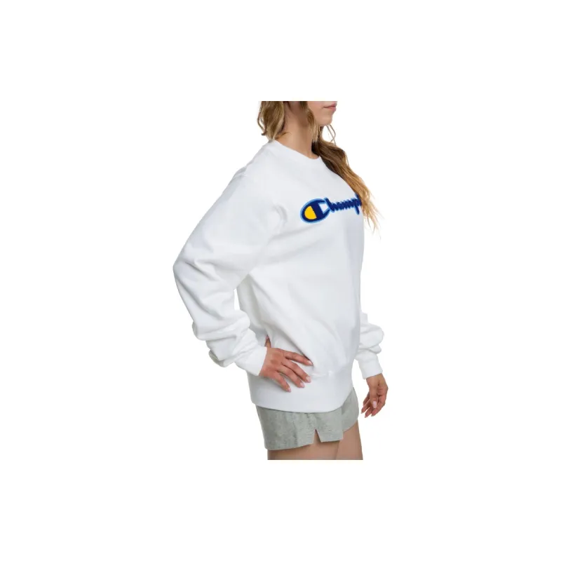Champion Crew Neck Loose Fit Regular Sweatshirt US Version Unisex White-5