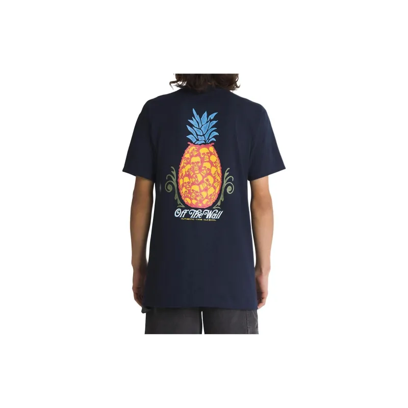 Vans Pineapple Skull T-Shirts Men Marine Blue-4
