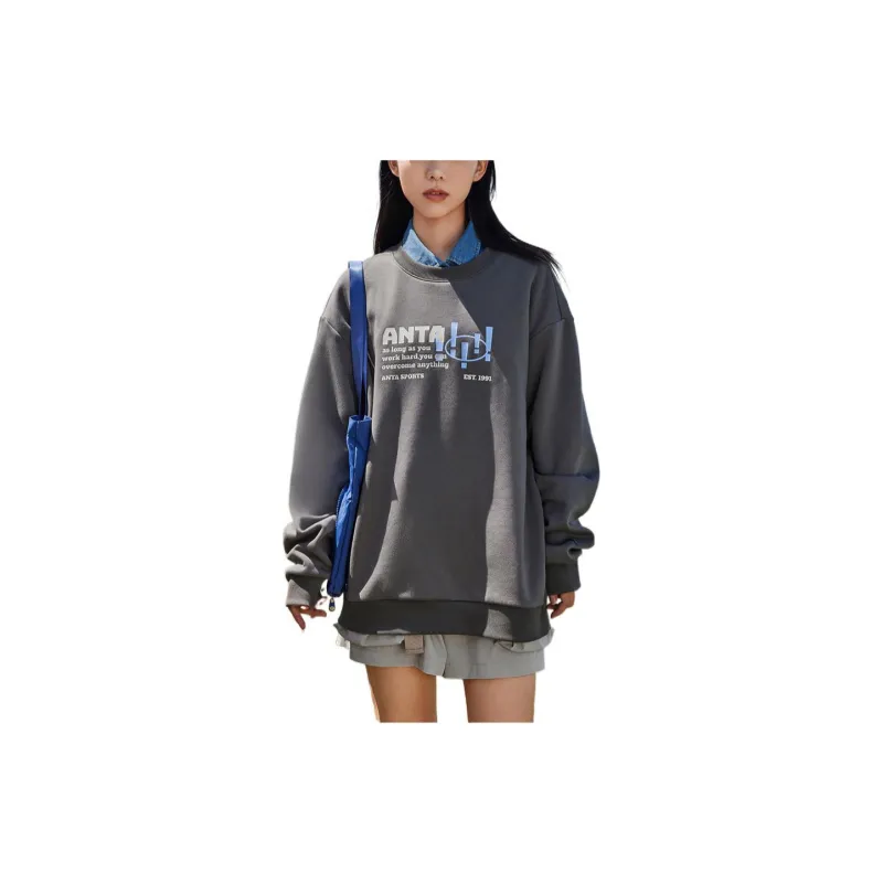 ANTA Life Collection Sweatshirts Unisex Gray-2