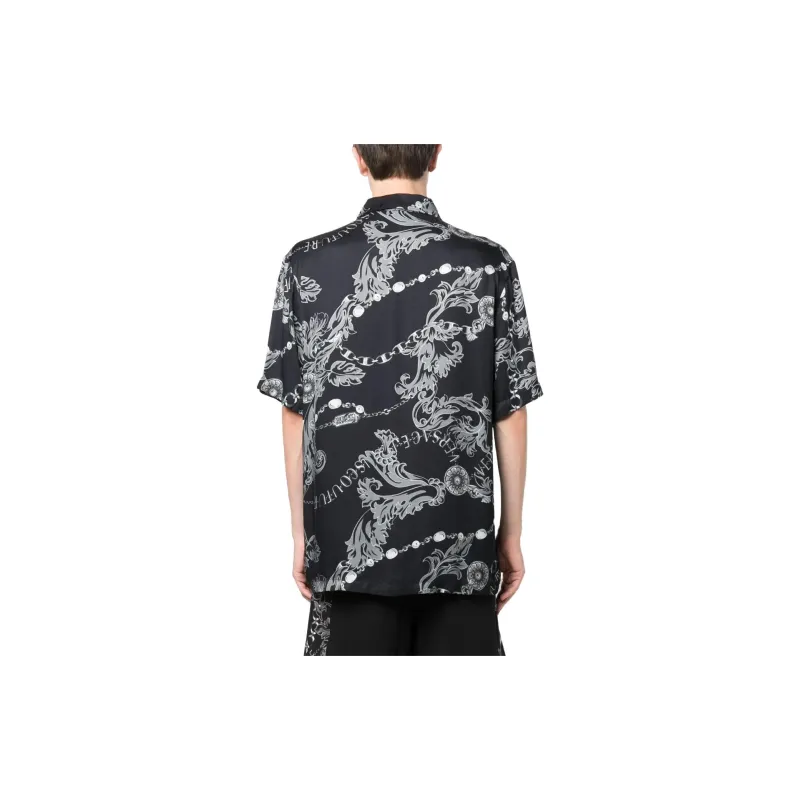 VERSACE JEANS COUTURE Shirts Men Black-2