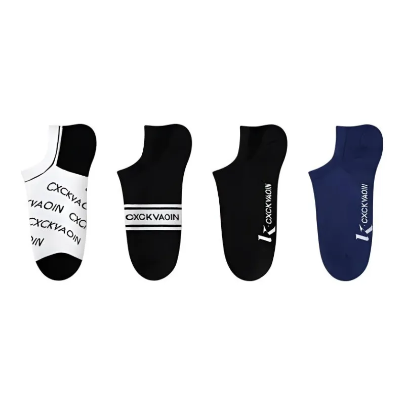 Inside The Orange No-Show Socks Men's 4 Pack-0