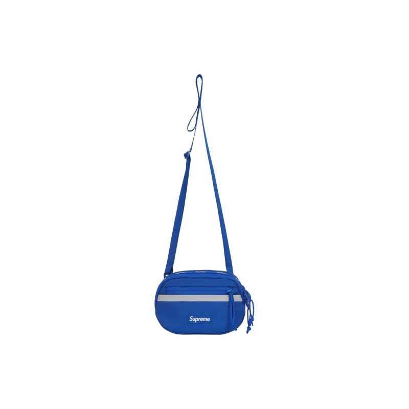 Supreme Nylon Shoulder Bag Crossbody Bag Mini Unisex Blue-2