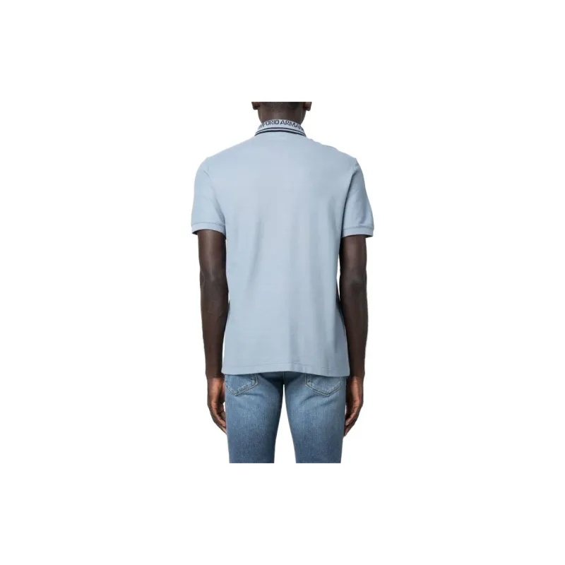 EMPORIO ARMANI Polo Shirt Men's Light Blue-2