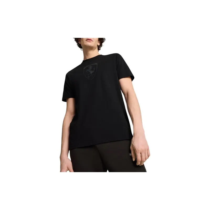 PUMA Scuderia Ferrari RaceTONAL Shield Tee T Shirt Men's Black-2