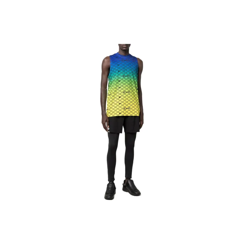 OFF WHITE Iridescent All Over Arrows Monogram Tank Top-1