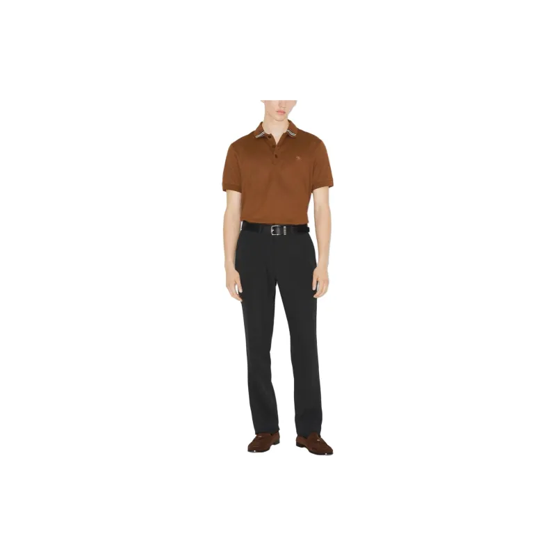 Burberry EKD embroidered Cotton blend Polo Shirt-1
