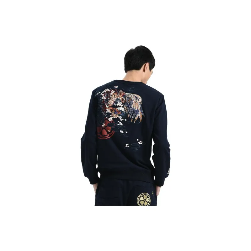 ONIARAI Sweatshirts Men Navy Blue-3