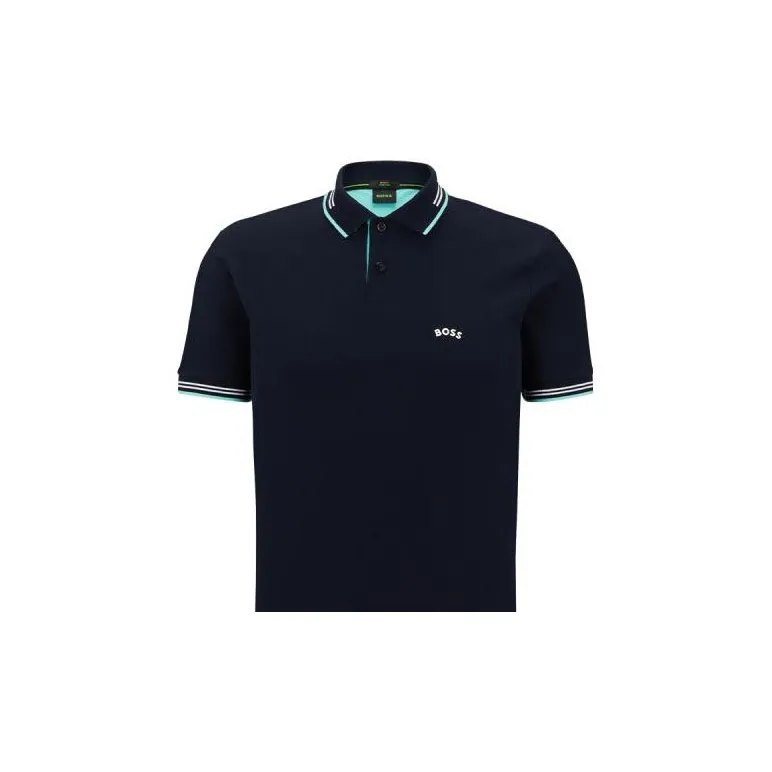 HUGO BOSS Polo Shirts Men Dark Blue-2