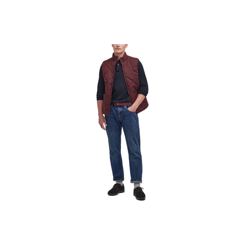 BARBOUR Lindale Gilet Vest Men's Burgundy-1