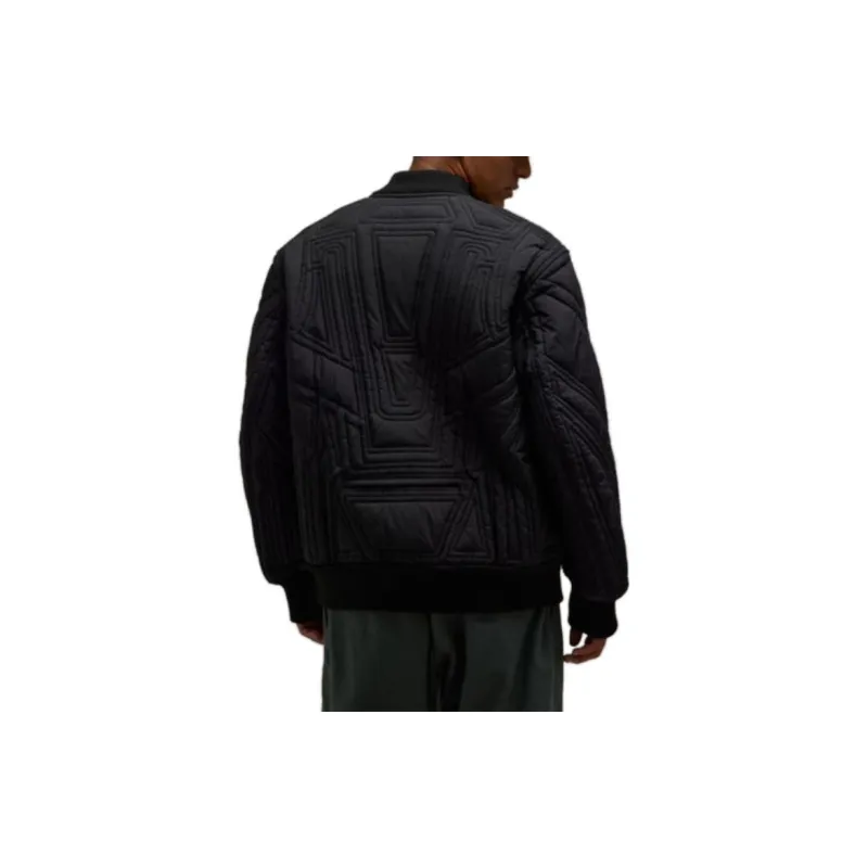 Y 3 Quilted Zip Up Bomber Jacket-2