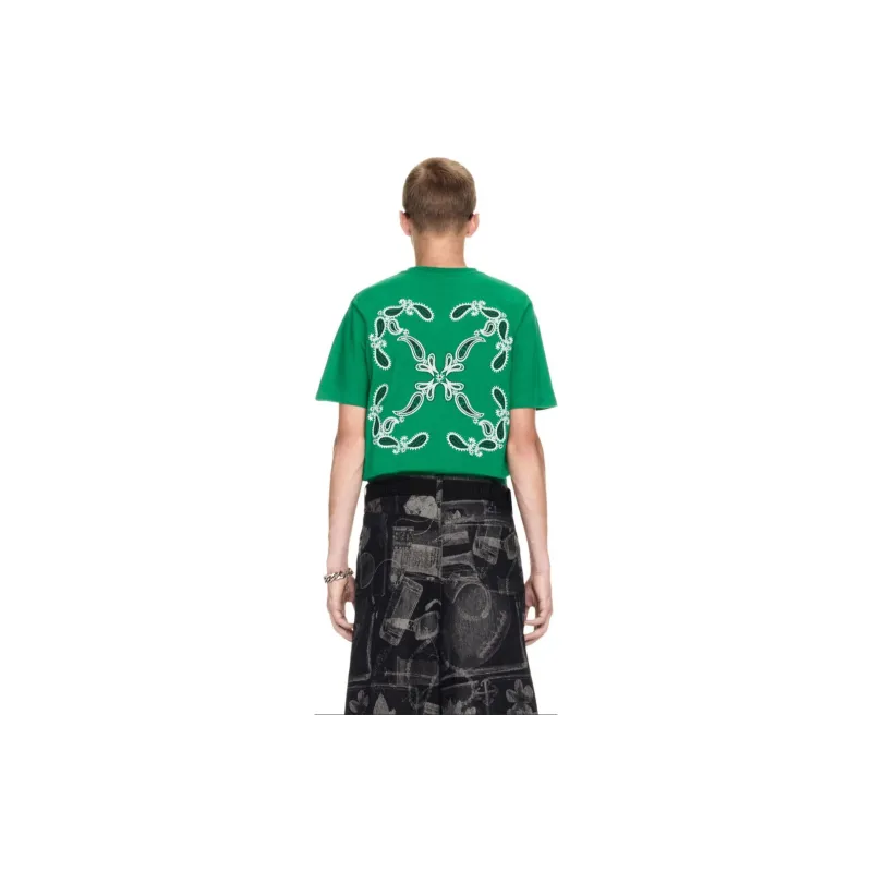 OFF-WHITE Bandana Arrow Slim Short-Sleeve Tee -2