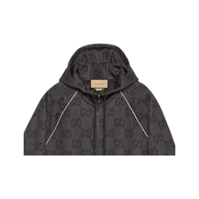 GUCCI Jumbo Gg Zip Jacket With Web-4
