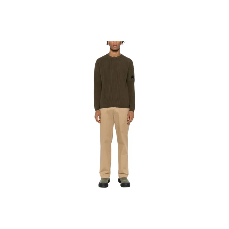 C.P.Company Lens Long Sleeved Crewneck Jumper-1