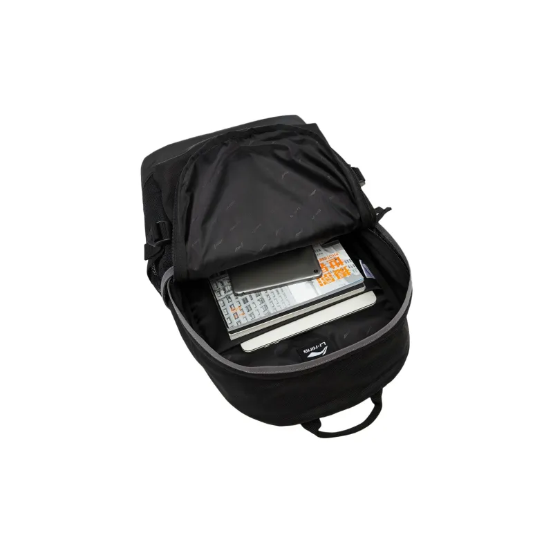 LiNing Sports Life Collection Polyester Backpack Unisex Black-7