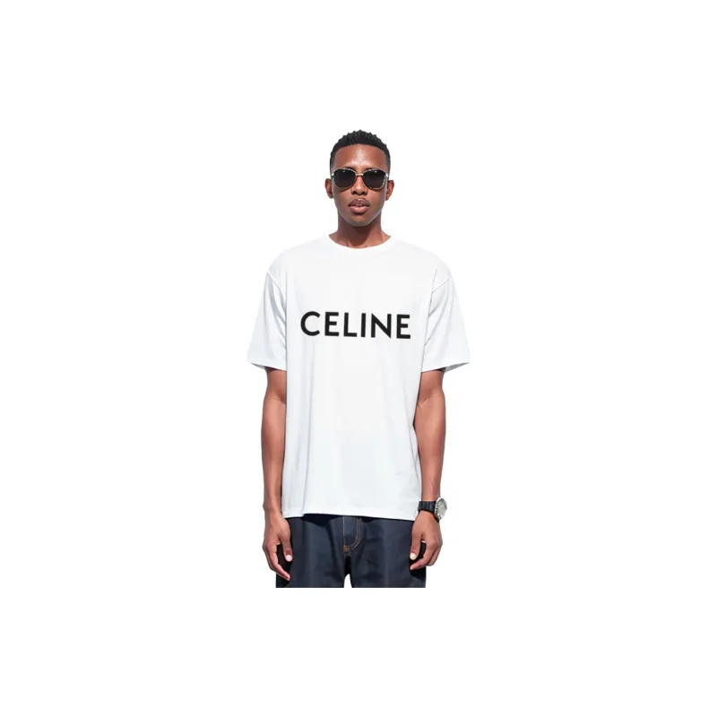 CELINE Loose T SHIRT In Cotton Jersey-3