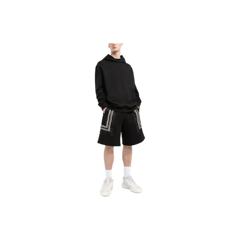 VERSACE La Greca Logo Printed Shorts-1