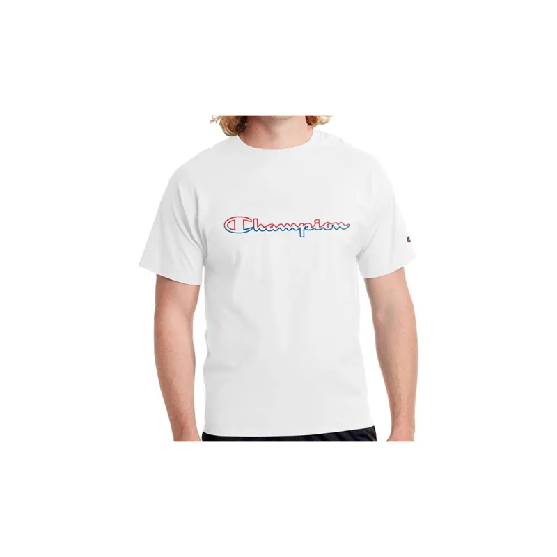 Champion T Shirt US Version Unisex White-3