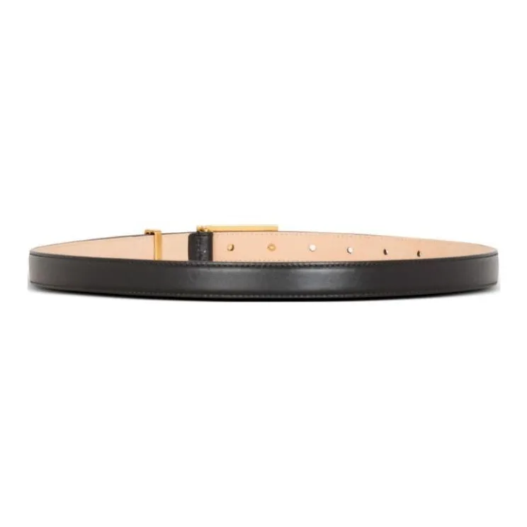BALMAIN Logo plaque Leather Belt-1