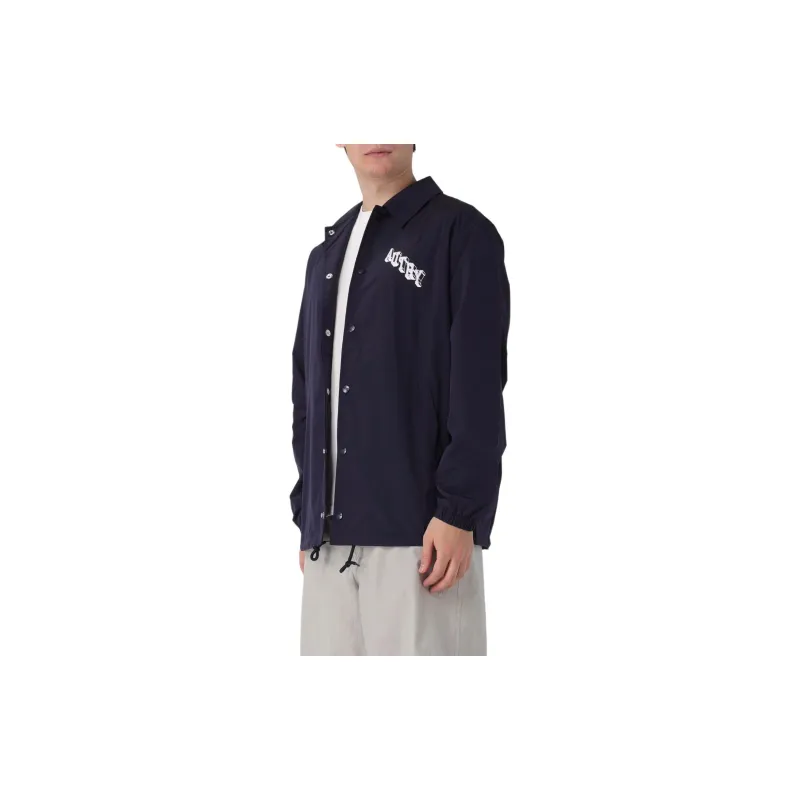 AUTRY Logo Printed Textured Coach Jacket-2