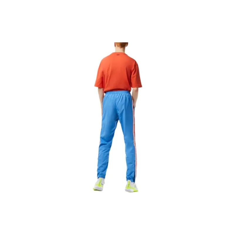 LACOSTE Knitted Sports Pants Men's Blue-1