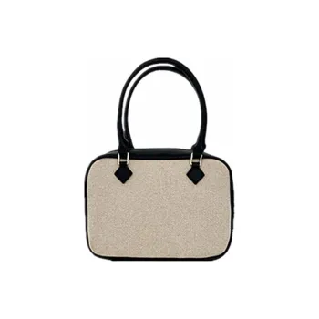 RKM PU Crossbody Handbag Medium Size Women's Black & Multicolor/Brown Multicolor